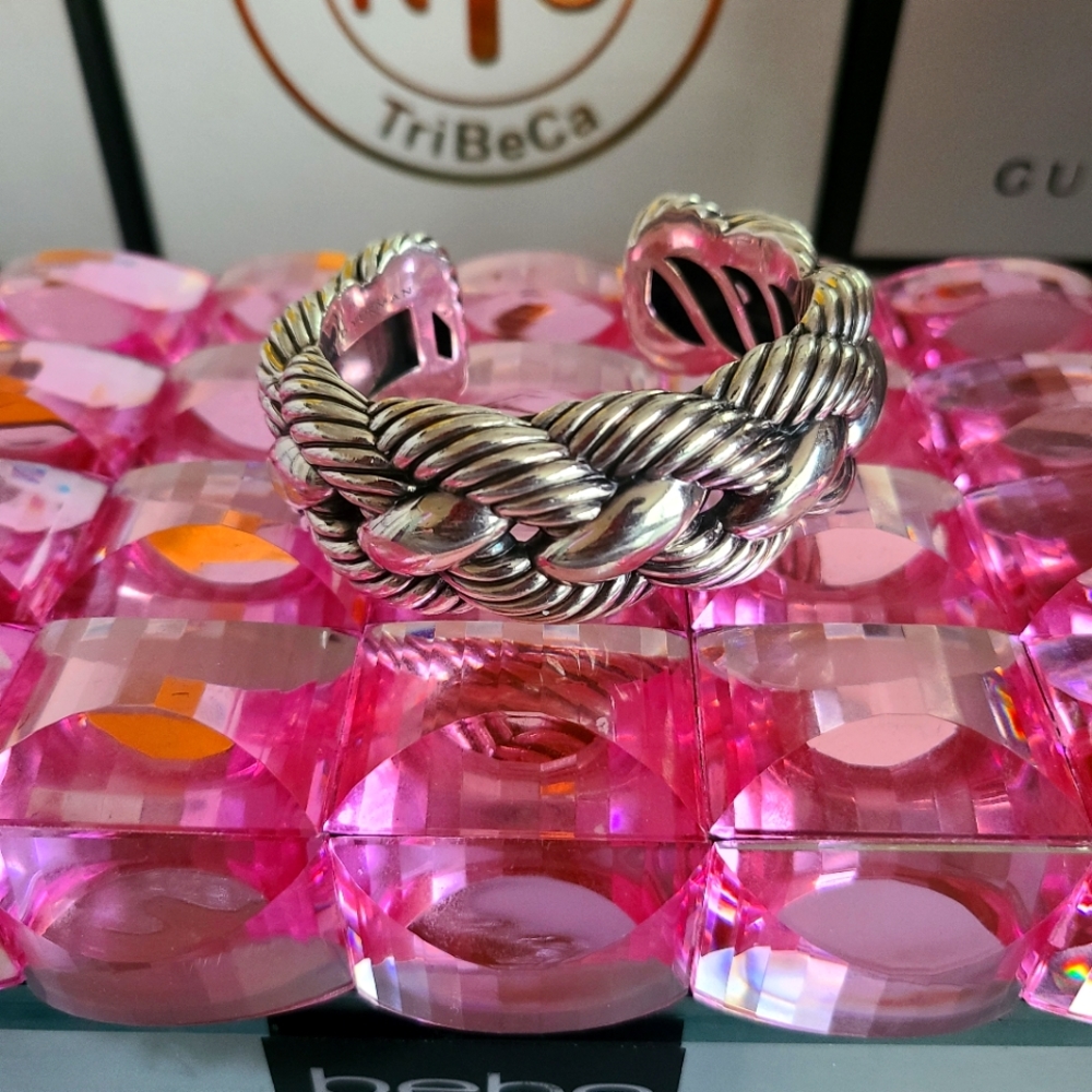 David Yurman Woven Cable Wide cuff